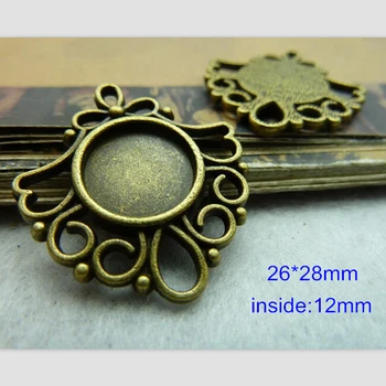 Round Cameo Base Settings Antique Bronze Pendant Tray Blank Match 12mm Cabochon, 60 pcs/lot, Free Shipping
Round Cameo Base Settings Antique Bronze Pendant Tray Blank Match 12mm Cabochon, 60 pcs/lot, Free Shipping