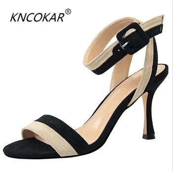 KNCOKAR 2018 Fashionable new high heels women's shoes wine glasses and high-heeled flannelette patchwork sandals with bare toes
KNCOKAR 2018 Fashionable new high heels women's shoes wine glasses and high-heeled flannelette patchwork sandals with bare toes