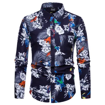 Men's Beach Hawaiian Shirt Slim Fit Long Sleeve Floral Shirt Men Plus Size Casual Button Down Dress Shirts for Holiday Vacation
Men's Beach Hawaiian Shirt Slim Fit Long Sleeve Floral Shirt Men Plus Size Casual Button Down Dress Shirts for Holiday Vacation