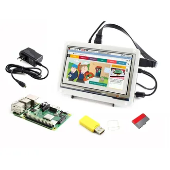 Waveshare Raspberry Pi 3 Model B+, Development Kit, 7inch HDMI LCD (C), Bicolor case, 16GB Micro SD card, Power Adapter
Waveshare Raspberry Pi 3 Model B+, Development Kit, 7inch HDMI LCD (C), Bicolor case, 16GB Micro SD card, Power Adapter