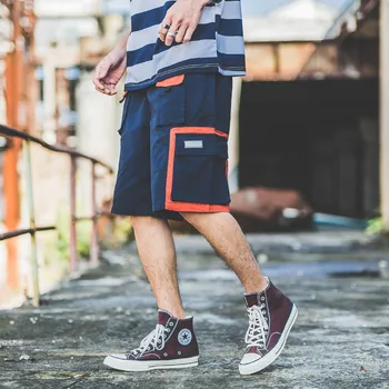 Spring Summer Japanese Streetwear Big Pocket Cargo Shorts for Men Urban Boys Drawstring Hip Hop Short Pants Plus Size M-XXL 
Spring Summer Japanese Streetwear Big Pocket Cargo Shorts for Men Urban Boys Drawstring Hip Hop Short Pants Plus Size M-XXL