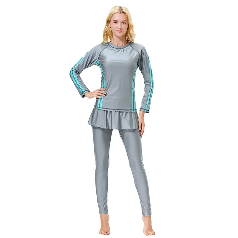 2019 Muslim Swimwear Split Quick-drying Conservative High Waist Swimwear Slim Casual Swimsuit For Female Women
2019 Muslim Swimwear Split Quick-drying Conservative High Waist Swimwear Slim Casual Swimsuit For Female Women