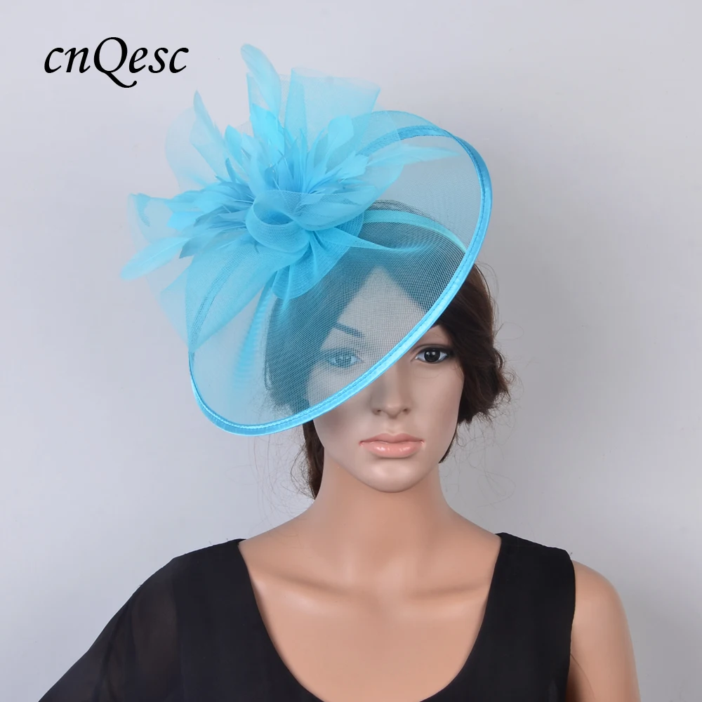 New Arrival. Light blue Crin Fascinator Feather sinamay hat for Melbourne cup,Wedding,Races,Derby
New Arrival. Light blue Crin Fascinator Feather sinamay hat for Melbourne cup,Wedding,Races,Derby
