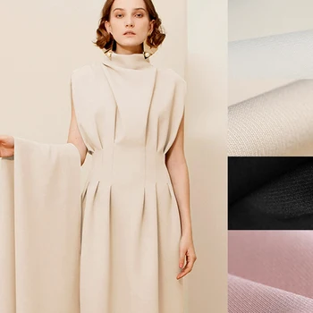 145CM Wide 240G/M Weight Solid Color Pink Black White Viscose Polyester Fabric for Autumn Spring Dress Jacket Pants DE1002
145CM Wide 240G/M Weight Solid Color Pink Black White Viscose Polyester Fabric for Autumn Spring Dress Jacket Pants DE1002