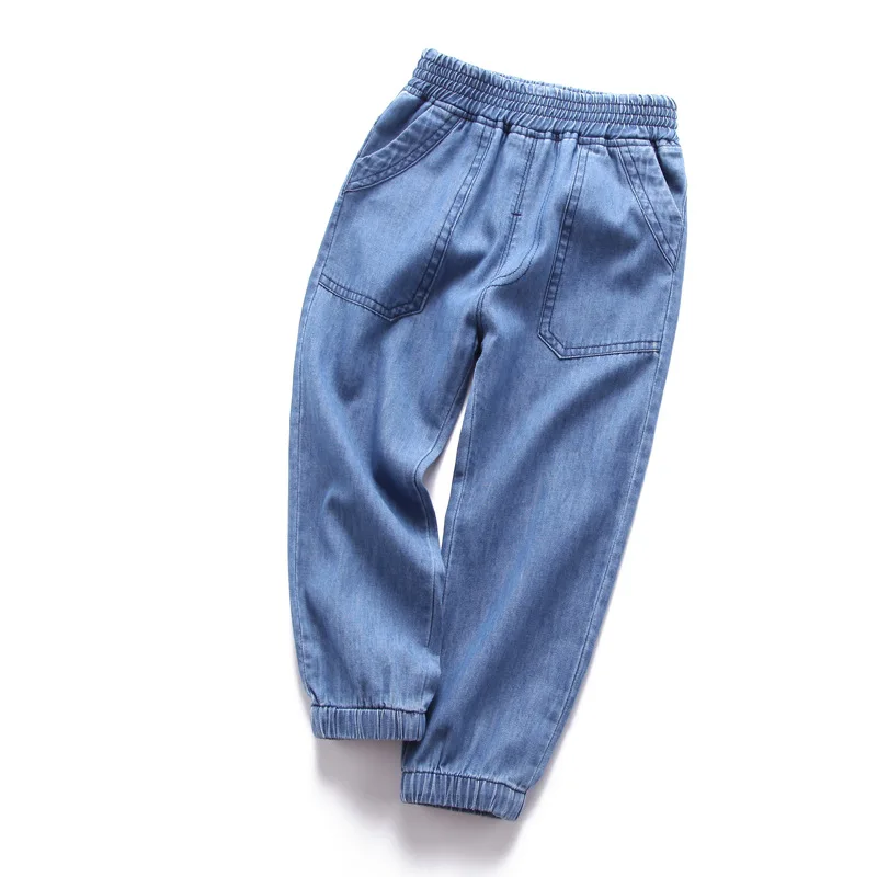 Фото Джинсы для мальчиков осенние детские джинсы повседневная одежда маленьких