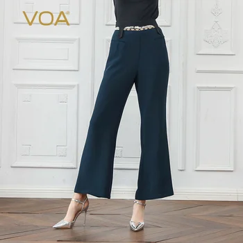 VOA Heavy Silk Flare Pants Dark Cyan Long Trousers Fall Micro Boot Office Ladies Work Vogue Basic High Waist Bell Bottom K682
VOA Heavy Silk Flare Pants Dark Cyan Long Trousers Fall Micro Boot Office Ladies Work Vogue Basic High Waist Bell Bottom K682
