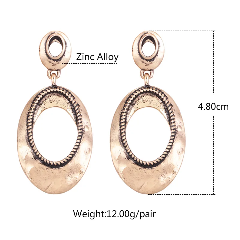 Sehuroan Bohemian Oorbellen Wedding Drop Earrings For Women Statement Vintage Gold Pendientes Fashion Jewelry Wholesale (1)