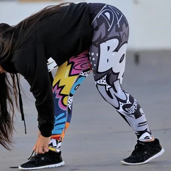 Autumn/Summer Women Fitness Leggings Graffiti Patterns High Waist Leggings Sexy Hip Push Up Pants Legging
Autumn/Summer Women Fitness Leggings Graffiti Patterns High Waist Leggings Sexy Hip Push Up Pants Legging