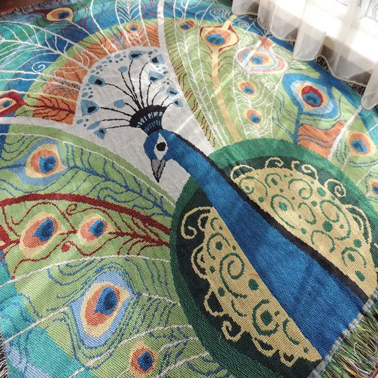 Cat Dog peacock Cotton Sofa Blanket Throw Decorative slipcover on Sofa/Bed Travel Plaids Sofa Chair Cover Towel Bedding Tapestry
Cat Dog peacock Cotton Sofa Blanket Throw Decorative slipcover on Sofa/Bed Travel Plaids Sofa Chair Cover Towel Bedding Tapestry