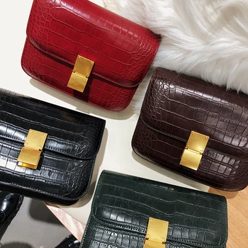 Women Ladies Alligator Black Handbags PU Leather Red Handbag Flap Shoulder Bag Messenger Bags Air Hostess Bag
Women Ladies Alligator Black Handbags PU Leather Red Handbag Flap Shoulder Bag Messenger Bags Air Hostess Bag