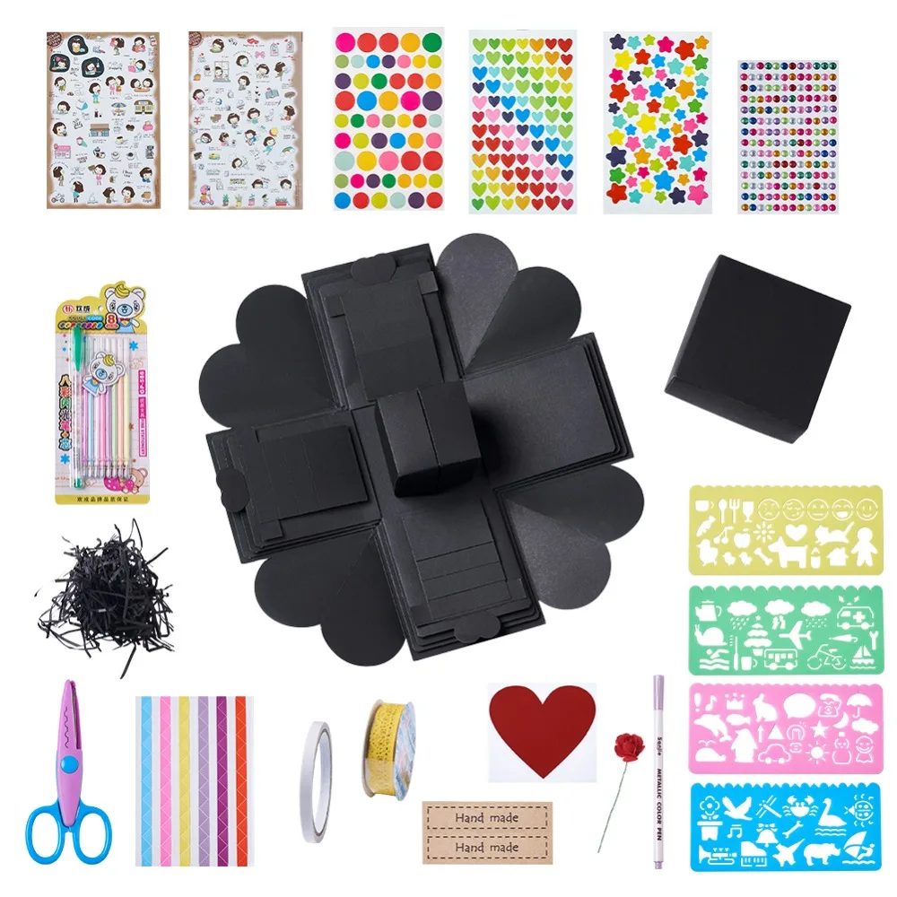 Tools Set Explosion Box Love Memory Multi-layer Surprise DIY Photo Album as Birthday Anniversary Crafts for women Gifts
Tools Set Explosion Box Love Memory Multi-layer Surprise DIY Photo Album as Birthday Anniversary Crafts for women Gifts