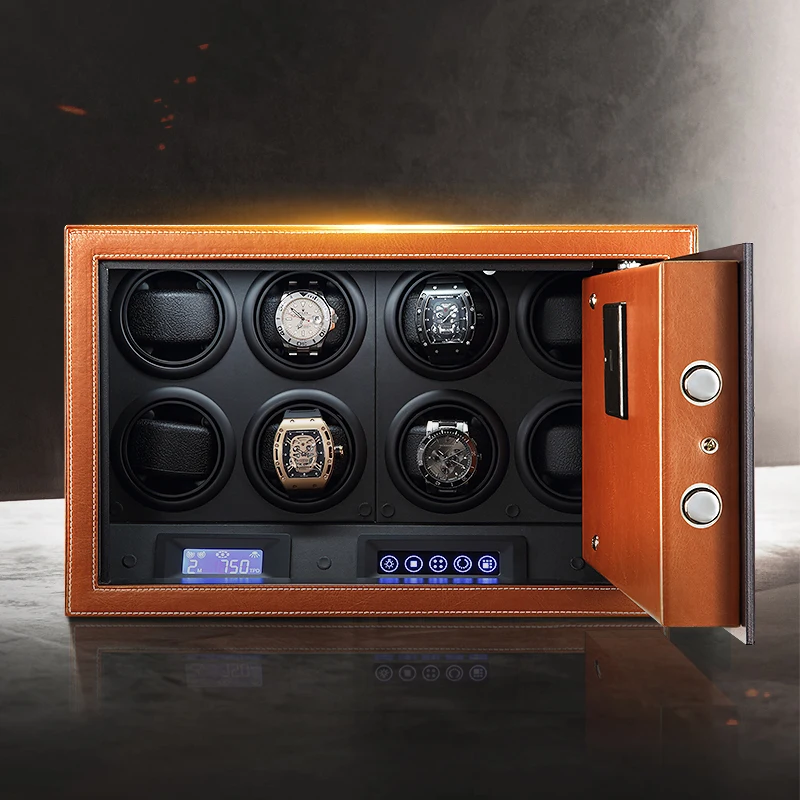 Wholesale automatic motor mabuchi microfiber leather led touch screen watch winder safe box
Wholesale automatic motor mabuchi microfiber leather led touch screen watch winder safe box