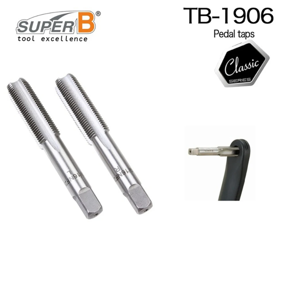 Super B TB-1906L 1906R Suitable for alloy or steel crank Clean out or restore damaged threads in crank arms bike tool pedal tool
Super B TB-1906L 1906R Suitable for alloy or steel crank Clean out or restore damaged threads in crank arms bike tool pedal tool