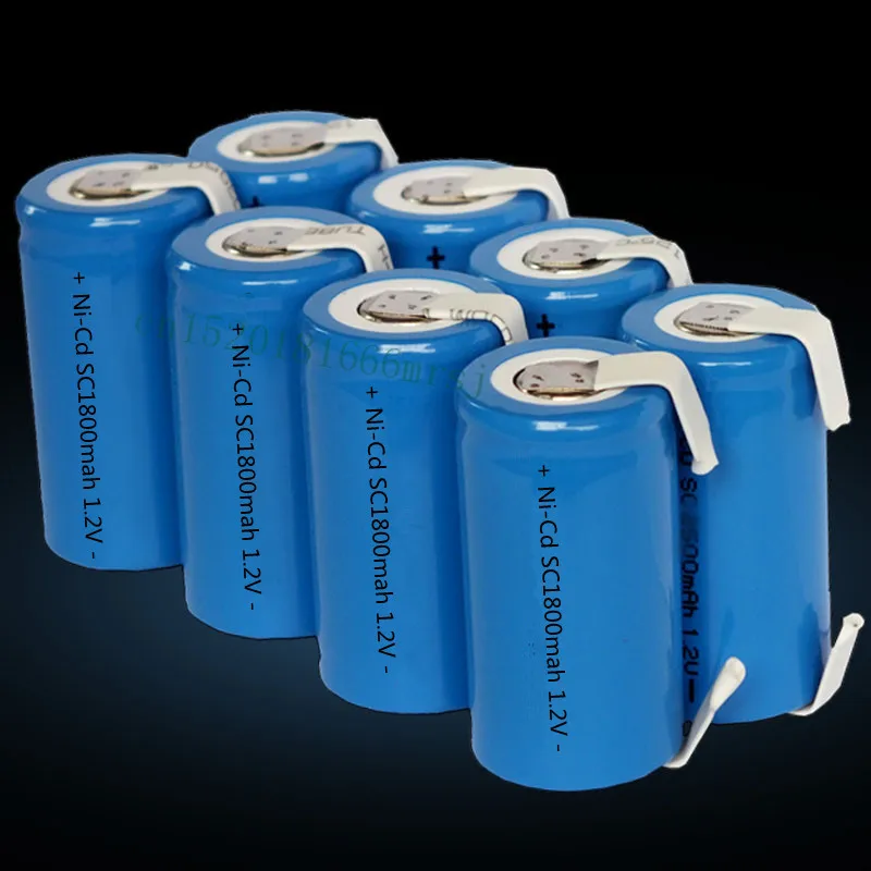 12PCS/lot New Sub C SC 1.2V 1800mAh Ni-Cd Rechargeable batteries Electric tools/electric drill screw welding Free Shipping
12PCS/lot New Sub C SC 1.2V 1800mAh Ni-Cd Rechargeable batteries Electric tools/electric drill screw welding Free Shipping