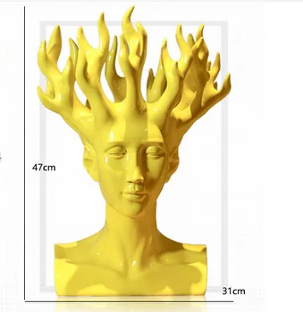 2019 New Design Creative Handmade Resin Human Head Flower Vase Modern Home Decoration Ornaments Unique Shape Colorful Flower Pot
2019 New Design Creative Handmade Resin Human Head Flower Vase Modern Home Decoration Ornaments Unique Shape Colorful Flower Pot