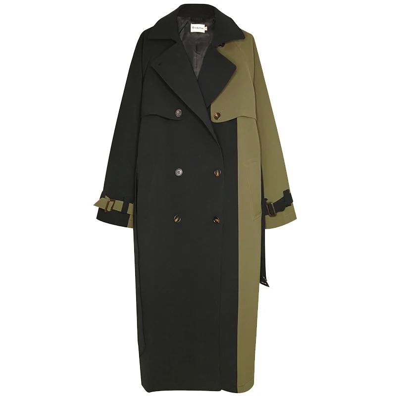 BF Style Women's Windbreaker 2019 New Spring Coat Loose Vintage Female Casual Trench Long Patchwork Overcoat Casaco Feminino
BF Style Women's Windbreaker 2019 New Spring Coat Loose Vintage Female Casual Trench Long Patchwork Overcoat Casaco Feminino