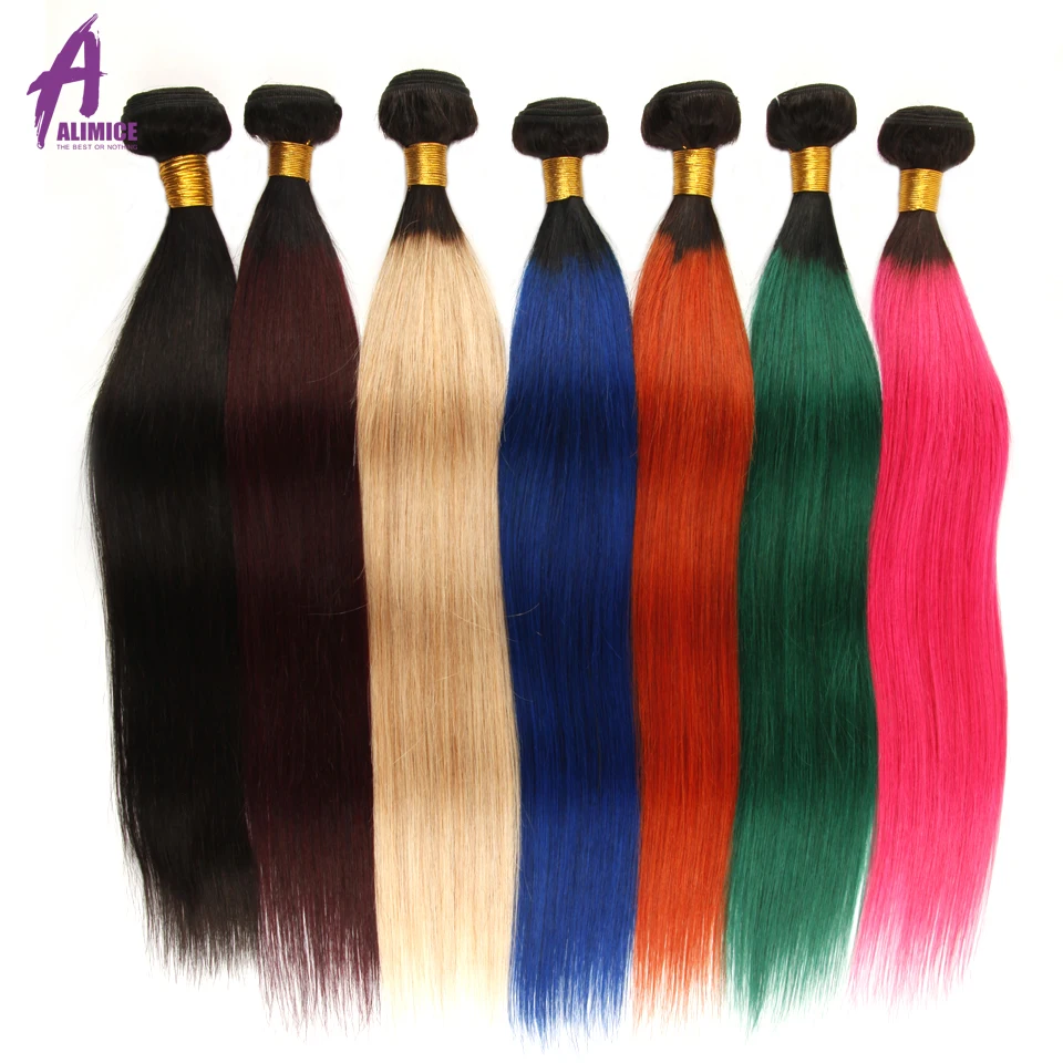Ombre Brazilian Straight Hair Bundles Alimice Human Hair Weave Bundles One piece Colored Remy Hair blonde/pink/orange/burgundy
Ombre Brazilian Straight Hair Bundles Alimice Human Hair Weave Bundles One piece Colored Remy Hair blonde/pink/orange/burgundy