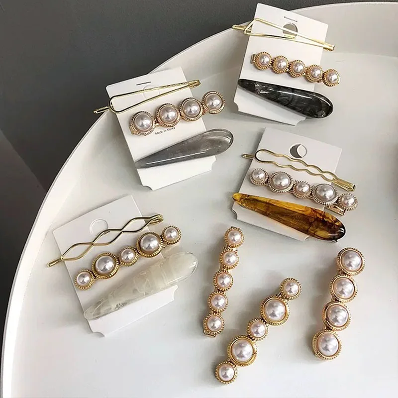 3PCS / Set Fashion Pearl Hair Clips For Women Girls Metal Hairpins Barrette Pin Hairgrip Metal Hair Accessories Headress
3PCS / Set Fashion Pearl Hair Clips For Women Girls Metal Hairpins Barrette Pin Hairgrip Metal Hair Accessories Headress