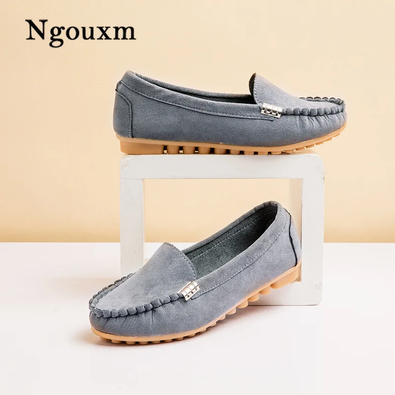 Ngouxm Women Suede Leather Flats Moccasins Slip on Shoes woman Comfortable Ladies shoes zapatos mujer Candy Color soft Loafers
Ngouxm Women Suede Leather Flats Moccasins Slip on Shoes woman Comfortable Ladies shoes zapatos mujer Candy Color soft Loafers