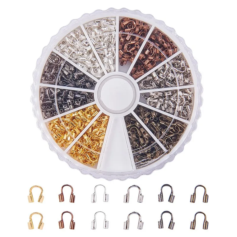 540pcs/box Brass Crimp End Beads Wire Guard Guardian Wire Protectors Loops DIY Jewelry Findings, 5x4x1mm, Hole: 0.5mm F70
540pcs/box Brass Crimp End Beads Wire Guard Guardian Wire Protectors Loops DIY Jewelry Findings, 5x4x1mm, Hole: 0.5mm F70