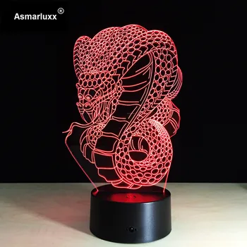 Snake 3D LED Night Light Acrylic Colorful Gradient Atmosphere Lamp With USB Cable Children Baby Bedroom Table Lamp Free Dropship
Snake 3D LED Night Light Acrylic Colorful Gradient Atmosphere Lamp With USB Cable Children Baby Bedroom Table Lamp Free Dropship