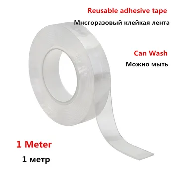Reusable Transparent Double-sided Tape Can Washed Acrylic Fixing Tape Nano Tape No Trace Magic tape For Outdoors Home Car Office
Reusable Transparent Double-sided Tape Can Washed Acrylic Fixing Tape Nano Tape No Trace Magic tape For Outdoors Home Car Office