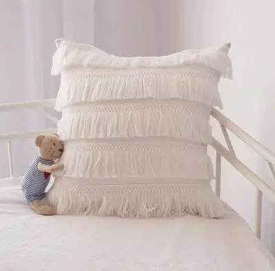 Cotton solid color cushion cover Nordic wind pillowcase Fringed sofa decoration home pillowcase
Cotton solid color cushion cover Nordic wind pillowcase Fringed sofa decoration home pillowcase