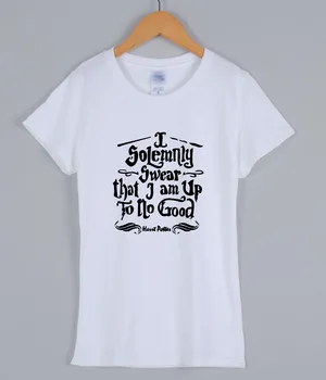 I Solemnly Swear that I am Up To No Good T Shirts Women Slim Fit Cotton 2019 Summer Top Female T-shirt Letters Print Tee Shirt
I Solemnly Swear that I am Up To No Good T Shirts Women Slim Fit Cotton 2019 Summer Top Female T-shirt Letters Print Tee Shirt
