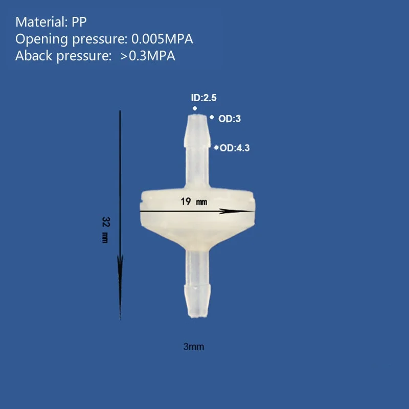 Description Picture 3 of item50PCS PP Plastic Aquarium Check Valve /Ozone Non/No Return Valve Prevent Water Back to Pump Size 3mm, 4mm,5mm,6mm,8mm,10mm,12mm