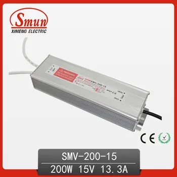 

200W 15V 13A Outdoor Waterproof IP67 Switching Led Driver Led Power Supply With CE RoHS SMV-200-15