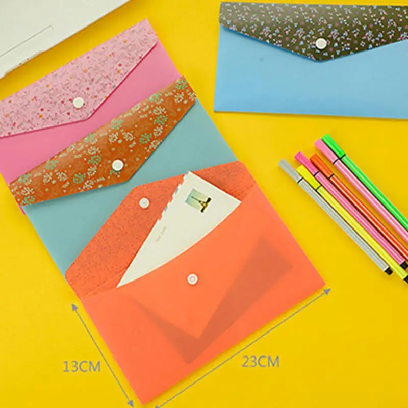 10 Pcs Floral Envelope Type Document Bag Small File Holder Folder Reusable Plastic Billfold 4 Types School stationery #922 New
10 Pcs Floral Envelope Type Document Bag Small File Holder Folder Reusable Plastic Billfold 4 Types School stationery #922 New