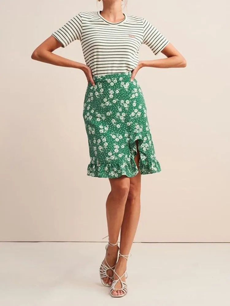 100% Viscose New Women Mini Skirt Flower Print High Waist Ruffle Irregular Sexy ladies Short Skirts 2019 Summer
100% Viscose New Women Mini Skirt Flower Print High Waist Ruffle Irregular Sexy ladies Short Skirts 2019 Summer