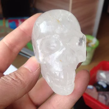 203g Home Decoration Accessories Christmas Ornaments Carved Rock Quartz Crystal Skull Manualidades Product feng shui Stone
203g Home Decoration Accessories Christmas Ornaments Carved Rock Quartz Crystal Skull Manualidades Product feng shui Stone