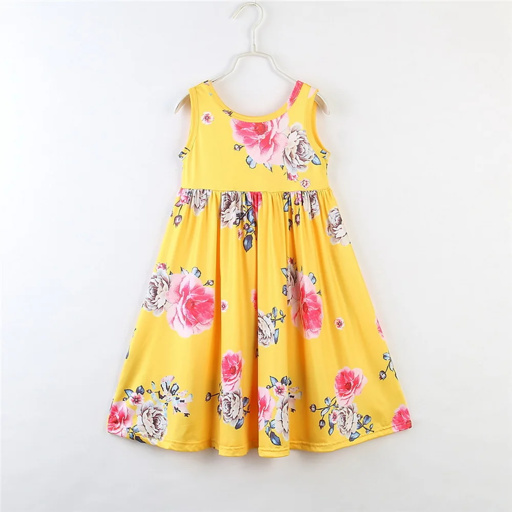 Baby Girl Clothes Rose Flower Printed Dress Kids Summer Dresses Sleeveless Princess Pageant Dress roupa infanti D20
Baby Girl Clothes Rose Flower Printed Dress Kids Summer Dresses Sleeveless Princess Pageant Dress roupa infanti D20