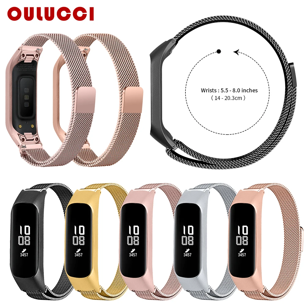 Oulucci fashion width mesh loop band for samsung fit-e watch strap metal wristband samsung galaxy watch for samsung SM-R375
Oulucci fashion width mesh loop band for samsung fit-e watch strap metal wristband samsung galaxy watch for samsung SM-R375