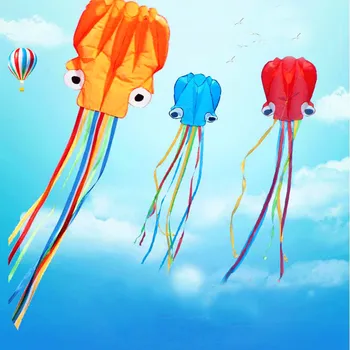 large octopus with handle line children eagle kite surfing