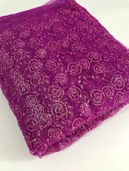 Fushia pink African French net tulle Lace Fabric for party Hot selling glued glitter sequins lace fabric
Fushia pink African French net tulle Lace Fabric for party Hot selling glued glitter sequins lace fabric