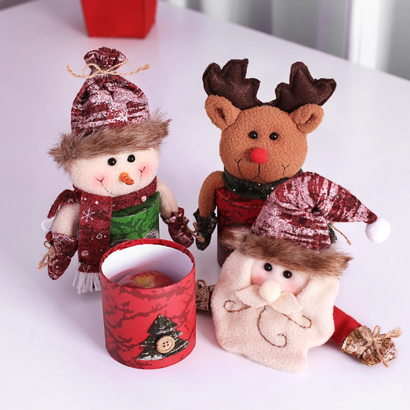 Creative Christmas decorations imitation leather candy jar Christmas apple box candy box children's gift box Gift Wrap Storage
Creative Christmas decorations imitation leather candy jar Christmas apple box candy box children's gift box Gift Wrap Storage