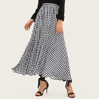 Spring And Summer Printed High Waist A-line Skirts Women 2019 Ruffles Casual Plaid Long Skirts Womens Maxi Skirt Women
Spring And Summer Printed High Waist A-line Skirts Women 2019 Ruffles Casual Plaid Long Skirts Womens Maxi Skirt Women