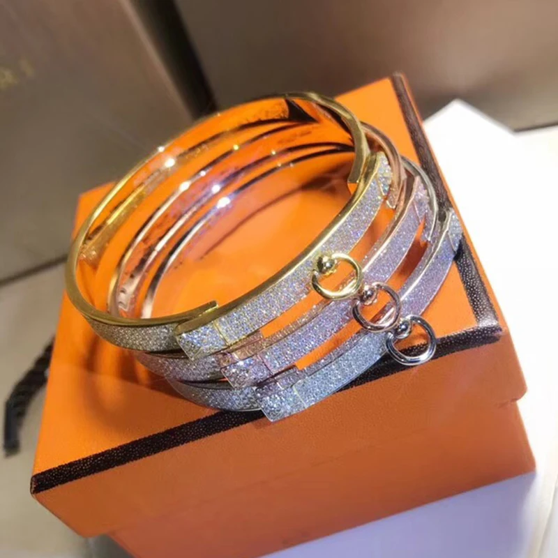 Pure 925 Sterling Silver Jewelry For Women Rose Gold Open Cover Bangle Fashion Full Stone Bangle Wedding Party Silver Jewelry
Pure 925 Sterling Silver Jewelry For Women Rose Gold Open Cover Bangle Fashion Full Stone Bangle Wedding Party Silver Jewelry