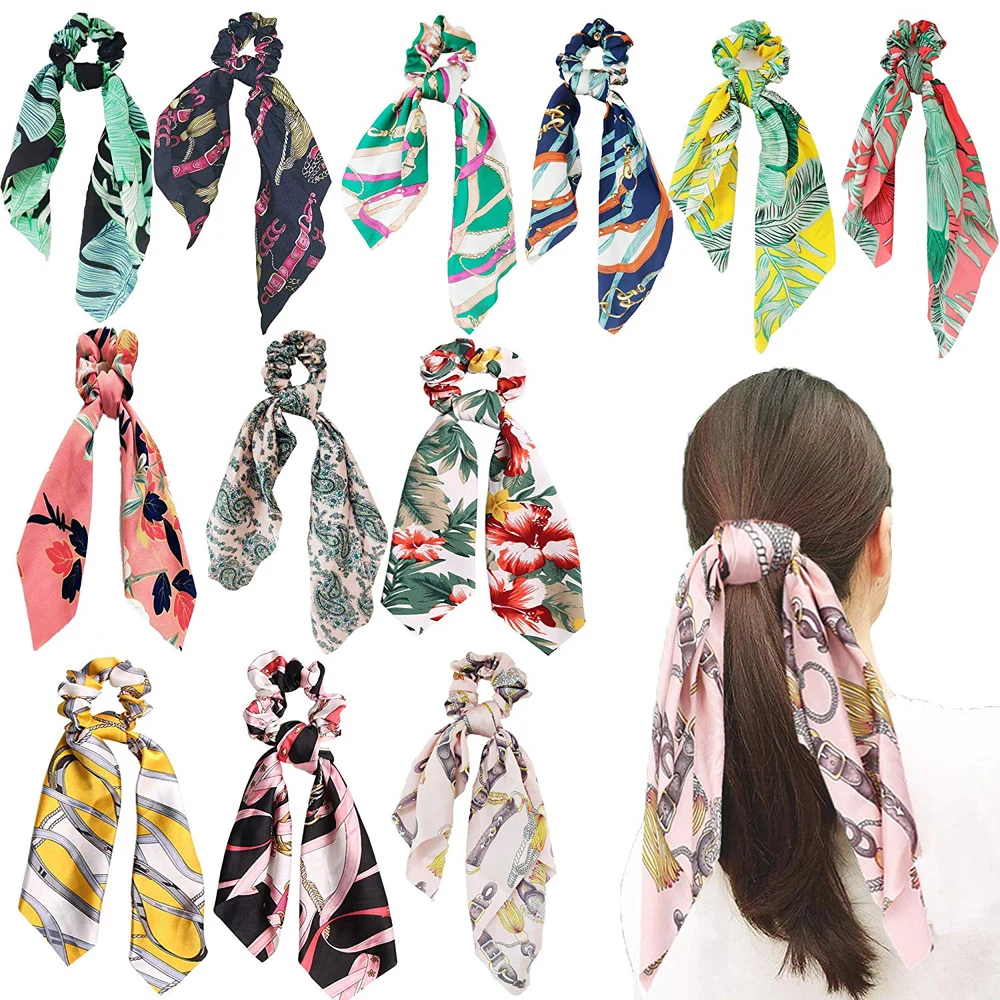 Elegant Floral Print Scrunchie Women Hair Scarf Elastic Bohemian Hairband Bow Hair Rubber Ropes Girls Hair Ties Accessories
Elegant Floral Print Scrunchie Women Hair Scarf Elastic Bohemian Hairband Bow Hair Rubber Ropes Girls Hair Ties Accessories