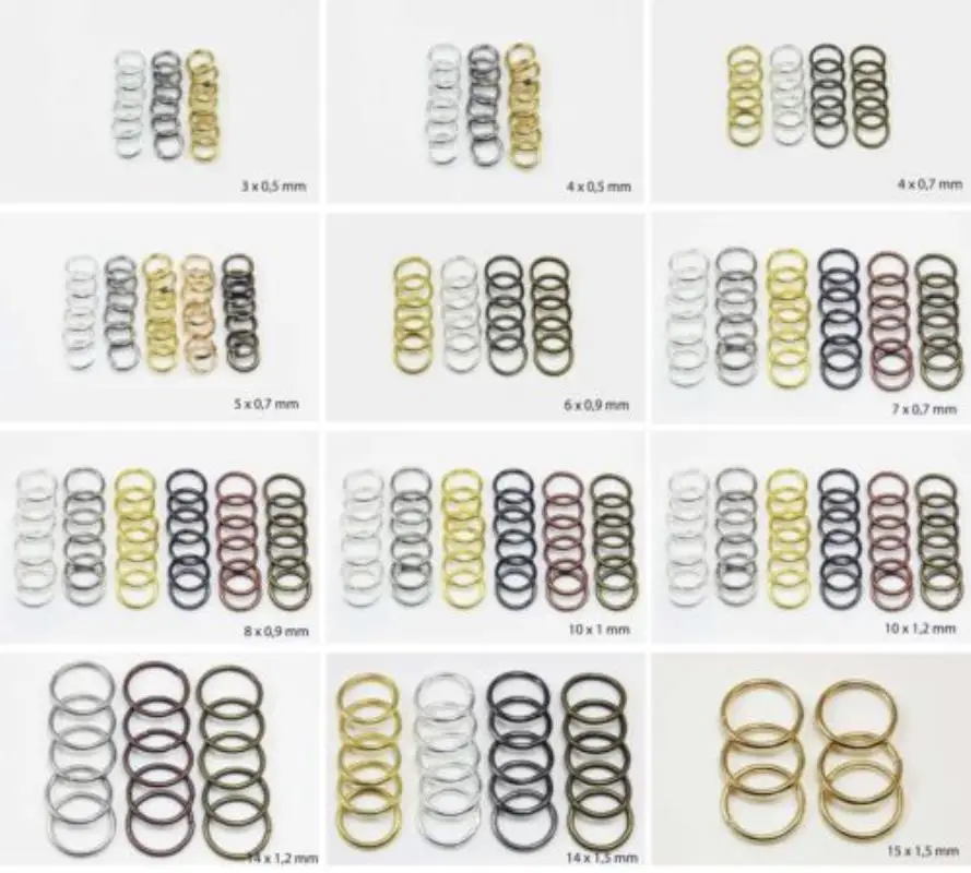 4-20mm Metal Iron Jewelry Link Vintage Loops Open Jump Rings & Split Rings For Connector Jewelry Finding DIY Making Shellhard