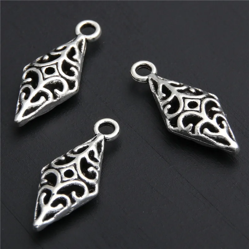 30pcs Zinc Alloy Antique Silver Metal Rhombus Charms Pendants For DIY Jewelry Accessories A2829
30pcs Zinc Alloy Antique Silver Metal Rhombus Charms Pendants For DIY Jewelry Accessories A2829