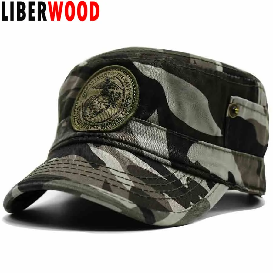 LIBERWOOD Men's USMC Camo Ball Cap U.S. Marine Corps Department of the Navy Patriot cap hats Cotton flat top Cap Tactical camo
LIBERWOOD Men's USMC Camo Ball Cap U.S. Marine Corps Department of the Navy Patriot cap hats Cotton flat top Cap Tactical camo
