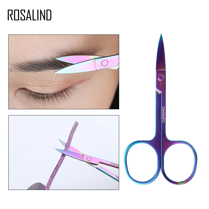ROSALIND Chameleon Curved Head Eyebrow Scissor Makeup Trimmer Facial Hair Remover Manicure Makeup Scissor Nail Cuticle Tool
ROSALIND Chameleon Curved Head Eyebrow Scissor Makeup Trimmer Facial Hair Remover Manicure Makeup Scissor Nail Cuticle Tool