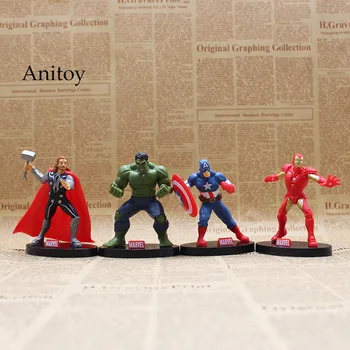 Marvel The Avengers Figura Captain America Iron Man Thor PVC Action Figures Collectible Model Toys 9cm 4pcs/set KT3617
Marvel The Avengers Figura Captain America Iron Man Thor PVC Action Figures Collectible Model Toys 9cm 4pcs/set KT3617