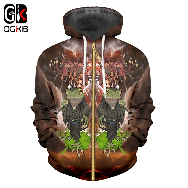 OGKB Digital Printing Sublimation 3D Full Print Frog And Toad Zipper Hoodie Mens Hip Hop Streetwear Drop-ship Apparel 2019
OGKB Digital Printing Sublimation 3D Full Print Frog And Toad Zipper Hoodie Mens Hip Hop Streetwear Drop-ship Apparel 2019
