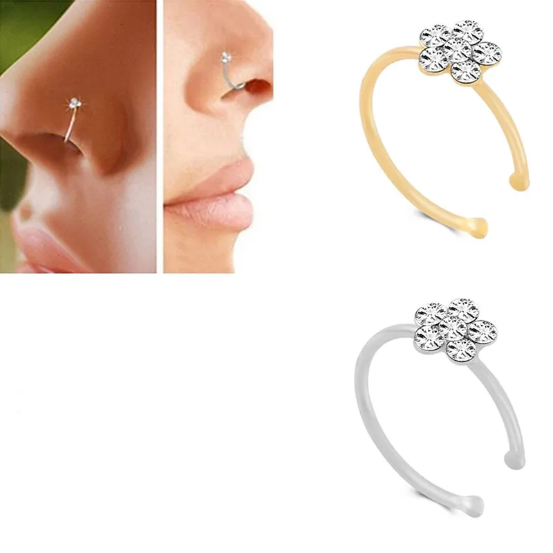 1PC Fashion Stainless Steel Crystal Rhinestone Nose Ring Hoop Circular Piercing Nose Rings Tragus Ear Piercing Jewelry
1PC Fashion Stainless Steel Crystal Rhinestone Nose Ring Hoop Circular Piercing Nose Rings Tragus Ear Piercing Jewelry