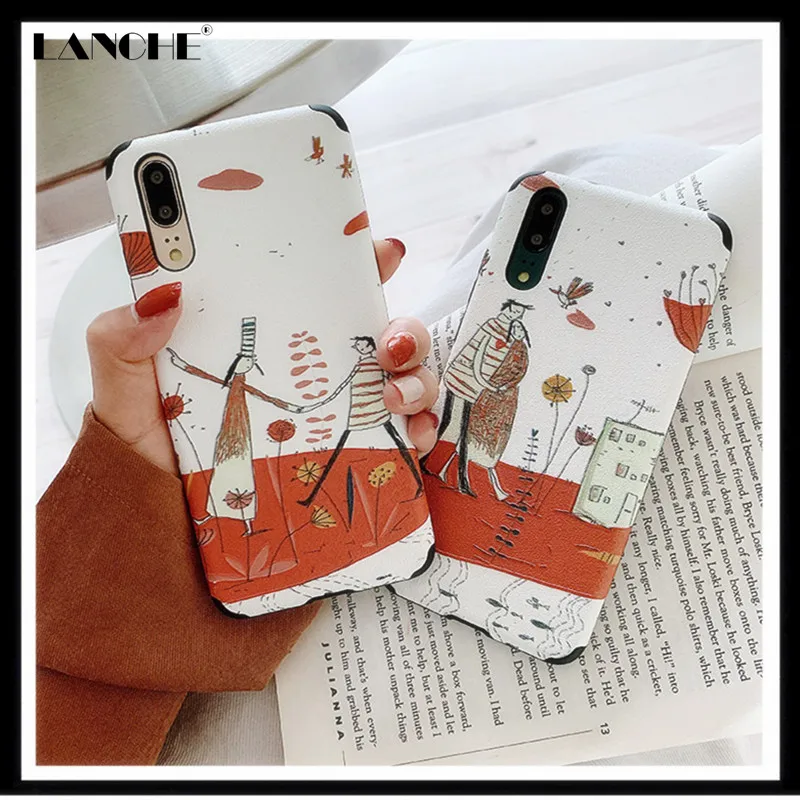 LANCHE Couple Cartoon Phone Case For Huawei P20 Lite P20 Pro Case Soft Silicone Relief Phone Cover For Huawei Honor 10 V10 P30
LANCHE Couple Cartoon Phone Case For Huawei P20 Lite P20 Pro Case Soft Silicone Relief Phone Cover For Huawei Honor 10 V10 P30