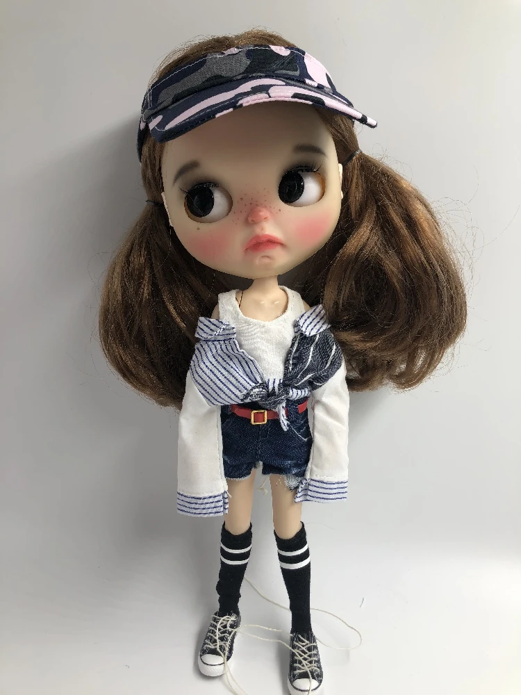 T02-X602 Blyth Doll clothes 1/6 dolls azone Accessories handmade clothes Summer fake two-piece shirt jeans
T02-X602 Blyth Doll clothes 1/6 dolls azone Accessories handmade clothes Summer fake two-piece shirt jeans